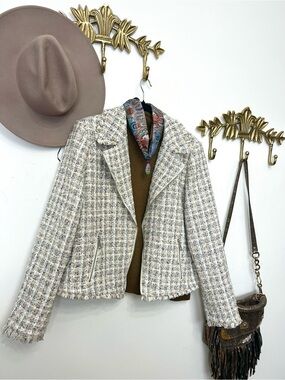 Tweed fall ready jacket XL ptp 23” l 25”